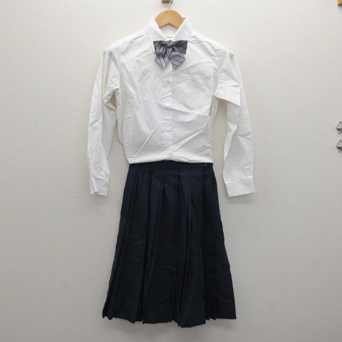 【中古】愛知県 滝高校/旧制服 女子制服 3点 (シャツ・スカート) sf062312