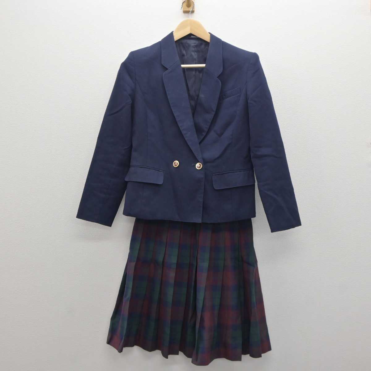 【中古】秋田県 秋田商業高等学校 女子制服 2点 (ブレザー・スカート) sf062320