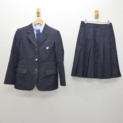 【中古】北海道 札幌清田高等学校 女子制服 5点 (ブレザー・シャツ・スカート) sf062338