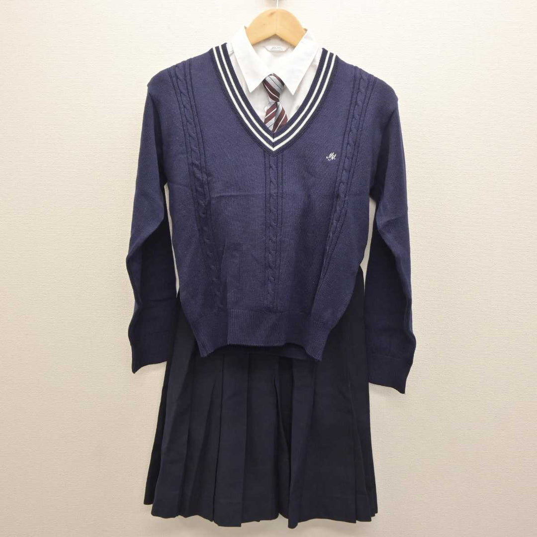 【中古】静岡県 三島南高等学校 女子制服 6点 (ブレザー・ニット・シャツ・スカート) sf062353 | 中古制服通販パレイド