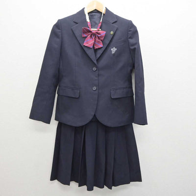 【中古】京都府 京都西山高等学校 女子制服 4点 (ブレザー・スカート) sf062357