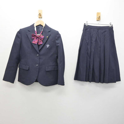 【中古】京都府 京都西山高等学校 女子制服 4点 (ブレザー・スカート) sf062357