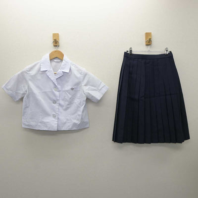 【中古】高知県 土佐中学校・高等学校 女子制服 2点 (シャツ・スカート) sf062372