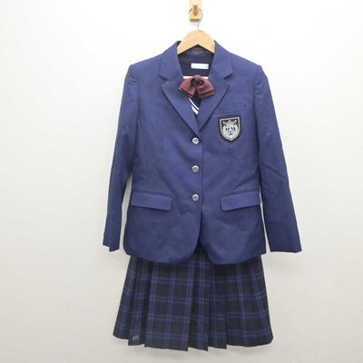 【中古】広島県 御調高等学校 女子制服 4点 (ブレザー・ニット・スカート) sf062384