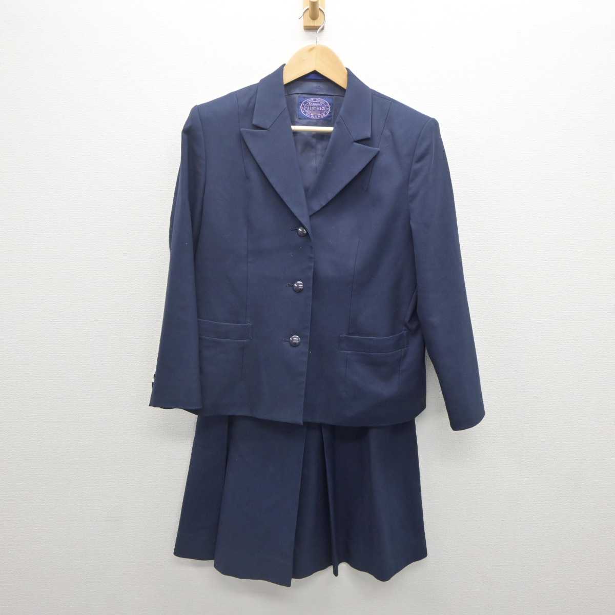 【中古】石川県 金沢二水高等学校 女子制服 2点 (ブレザー・スカート) sf062388