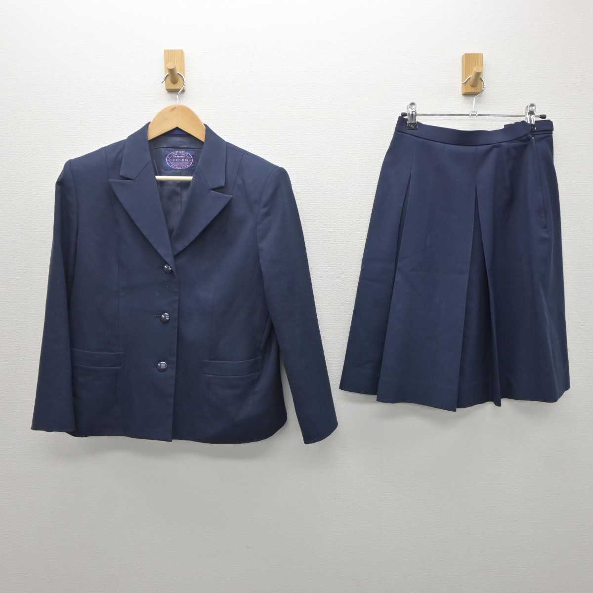 【中古】石川県 金沢二水高等学校 女子制服 2点 (ブレザー・スカート) sf062388