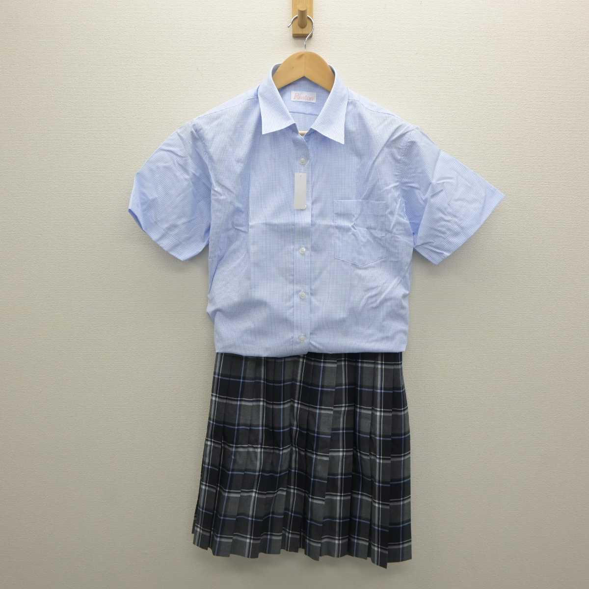 【中古】宮城県 角田高等学校 女子制服 2点 (シャツ・スカート) sf062393