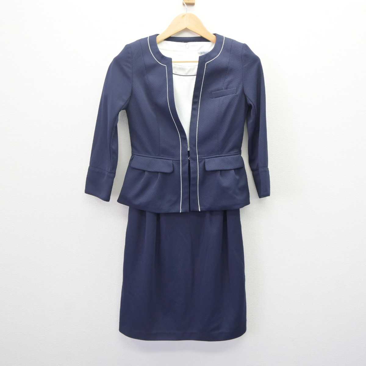 【中古】 大手総合商社受付 女子制服 3点 (ジャケット・ワンピース) sf062395