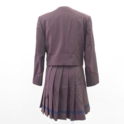 【中古】群馬県 共愛学園高等学校 女子制服 4点 (ブレザー・ベスト・スカート) sf062422