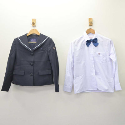 【中古】兵庫県 大庄中学校 女子制服 4点 (ブレザー・シャツ・スカート) sf062423