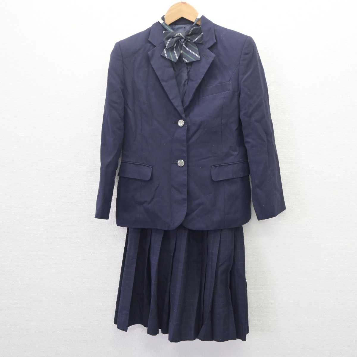 【中古】神奈川県 港北高等学校 女子制服 4点 (ブレザー・スカート・スカート) sf062429