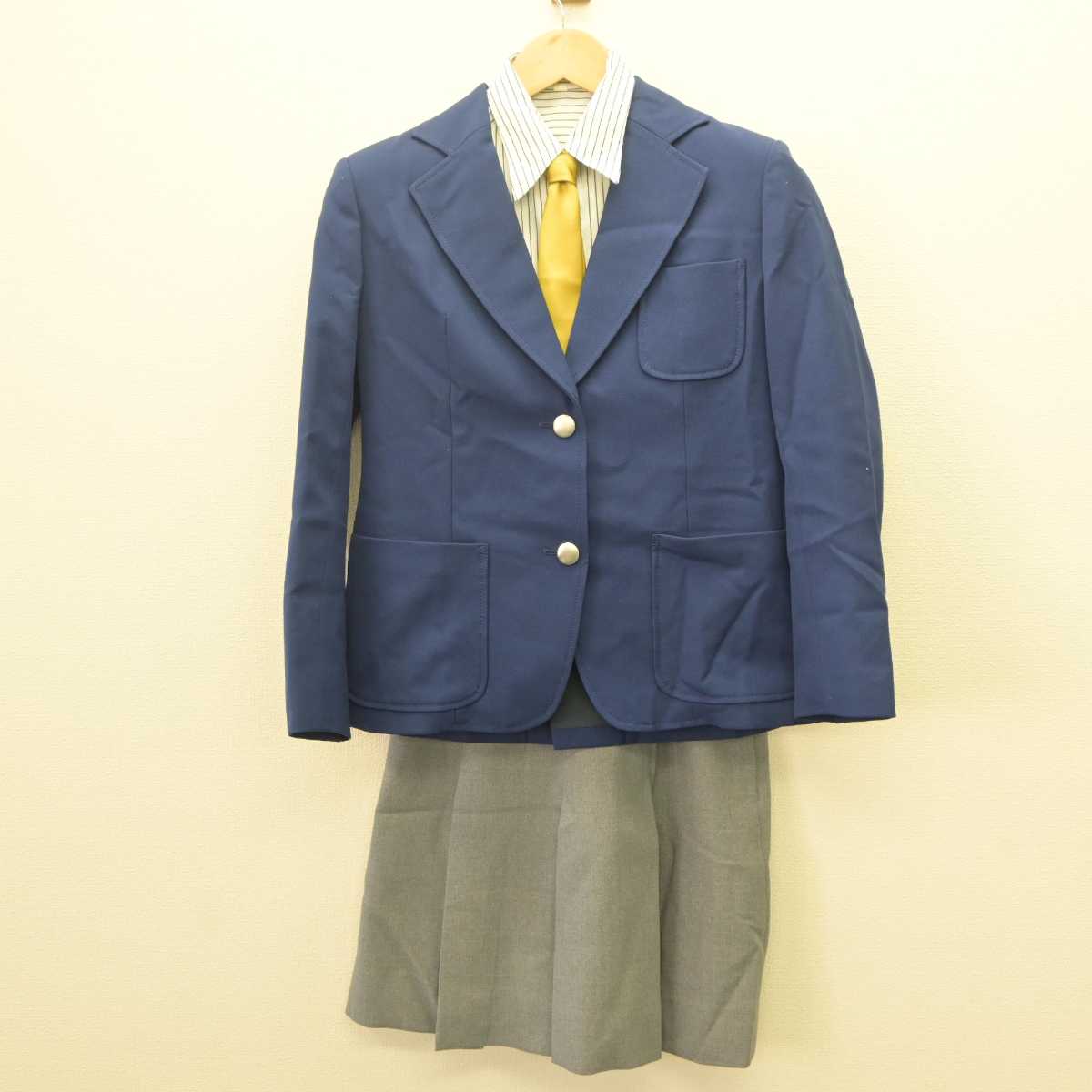 【中古】東京都 国際基督教大学高等学校 女子制服 4点 (ブレザー・シャツ・スカート) sf062437