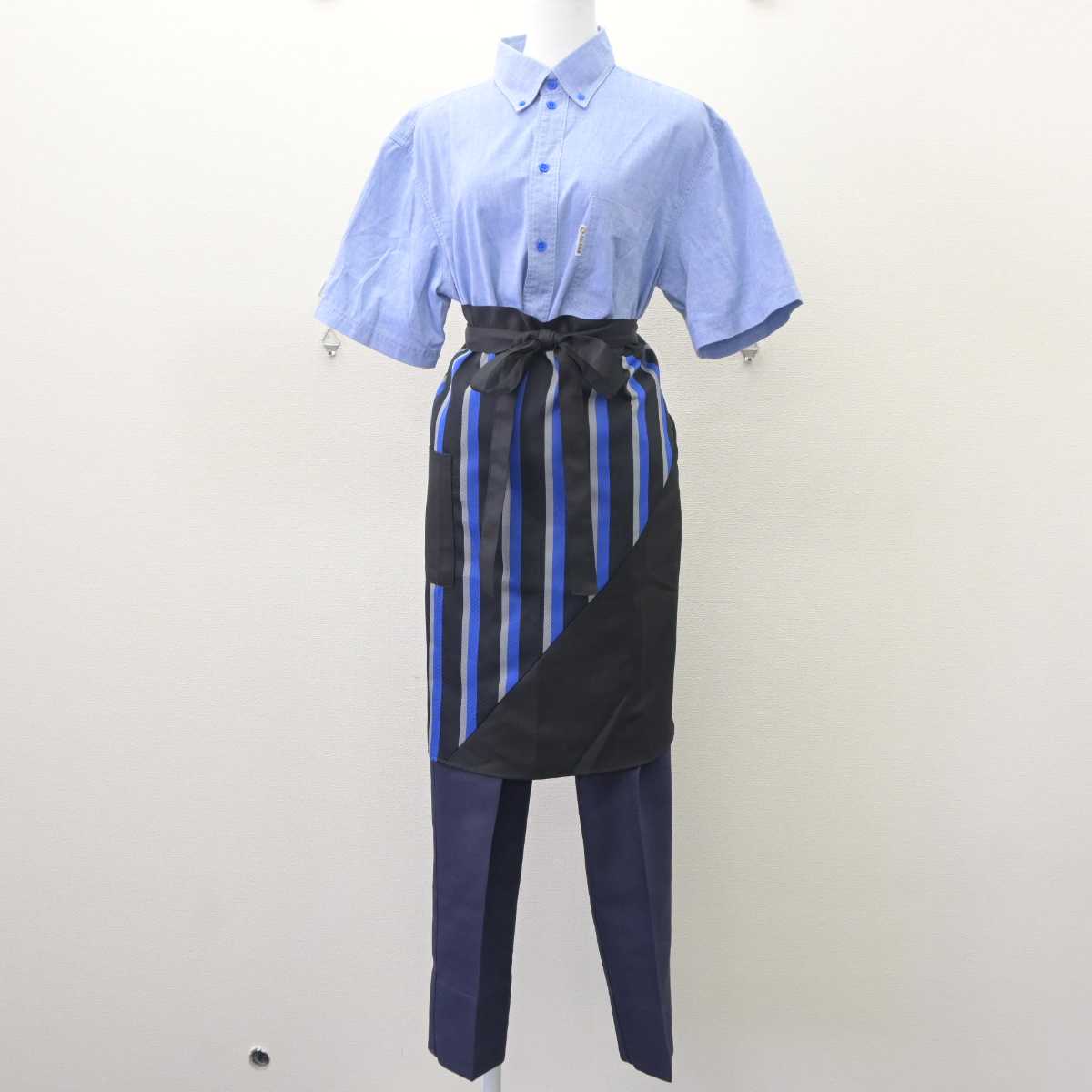 【中古】 カレーハウスCoCo壱番屋 女子制服 3点 (シャツ・ズボン・エプロン / サロン) sf062444