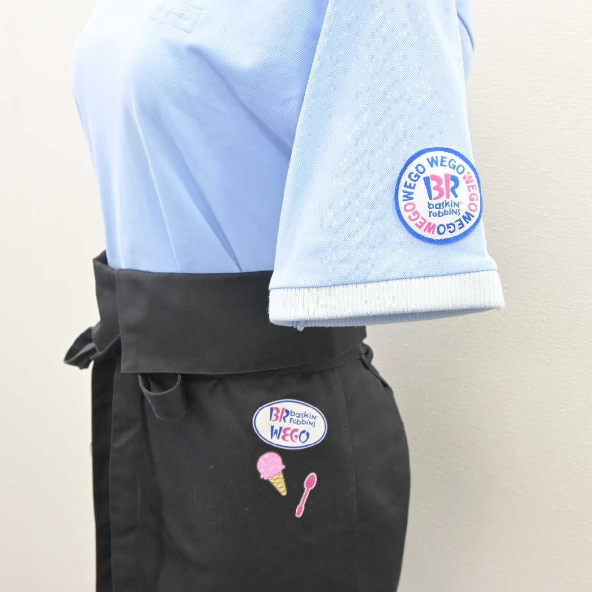 【中古】 サーティワンアイスクリーム 女子制服 2点 (シャツ・エプロン / サロン) sf062446