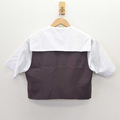 【中古】群馬県 共愛学園高等学校 女子制服 2点 (ベスト・セーラー服) sf062455