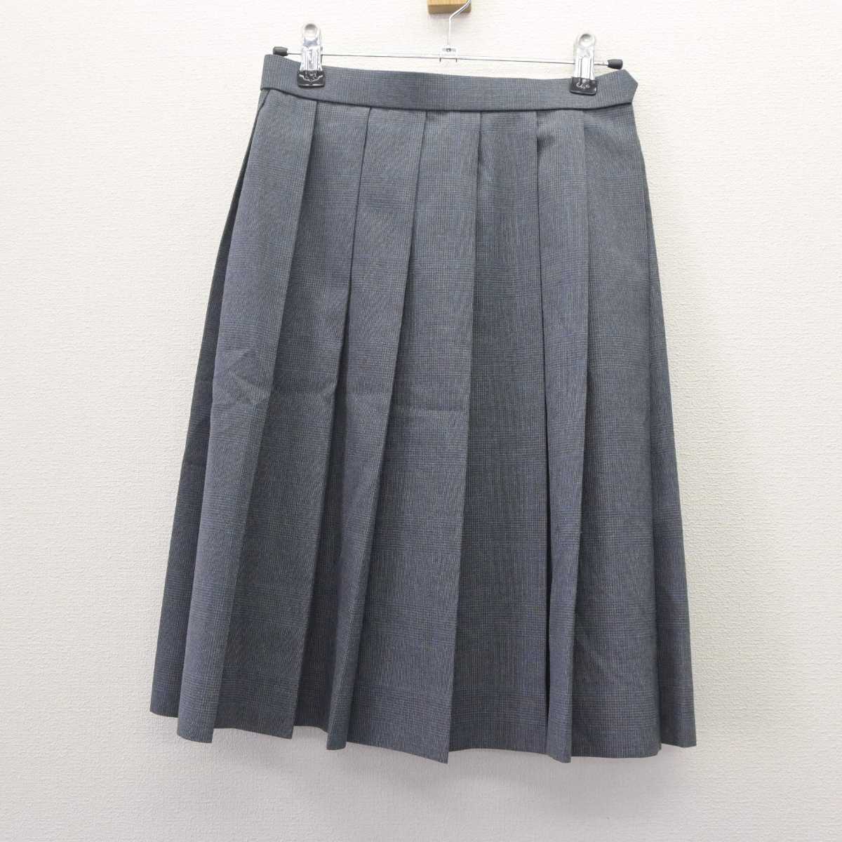 【中古】兵庫県 須磨学園高等学校 女子制服 2点 (ニットベスト・スカート) sf062463