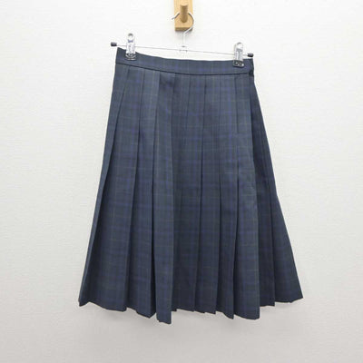 【中古】京都府 嵯峨野高等学校 女子制服 2点 (ニットベスト・スカート) sf062480