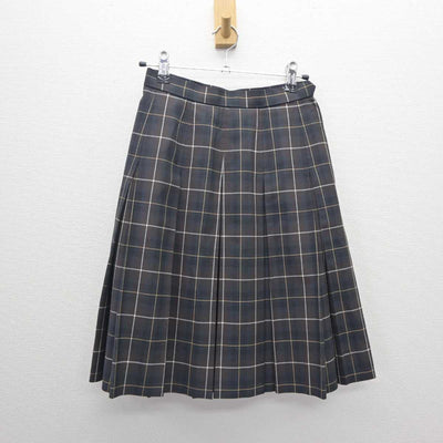 【中古】福岡県 九州産業大学付属九州高等学校 女子制服 2点 (ニットベスト・スカート) sf062482