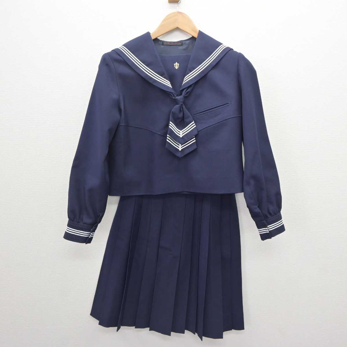 【中古】東京都 白百合学園高等学校 女子制服 2点 (セーラー服・スカート) sf062487