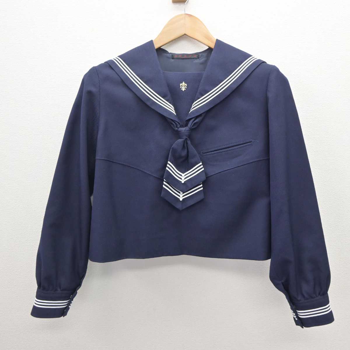 【中古】東京都 白百合学園高等学校 女子制服 2点 (セーラー服・スカート) sf062487