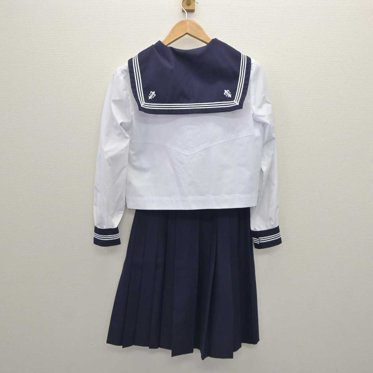 【中古】東京都 白百合学園高等学校 女子制服 3点 (セーラー服・スカート) sf062488