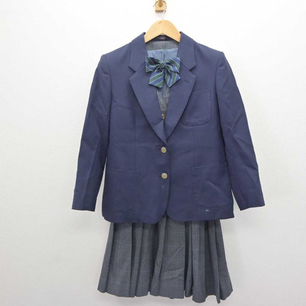 【中古】埼玉県 三橋中学校 女子制服 4点 (ブレザー・ベスト・スカート) sf062496