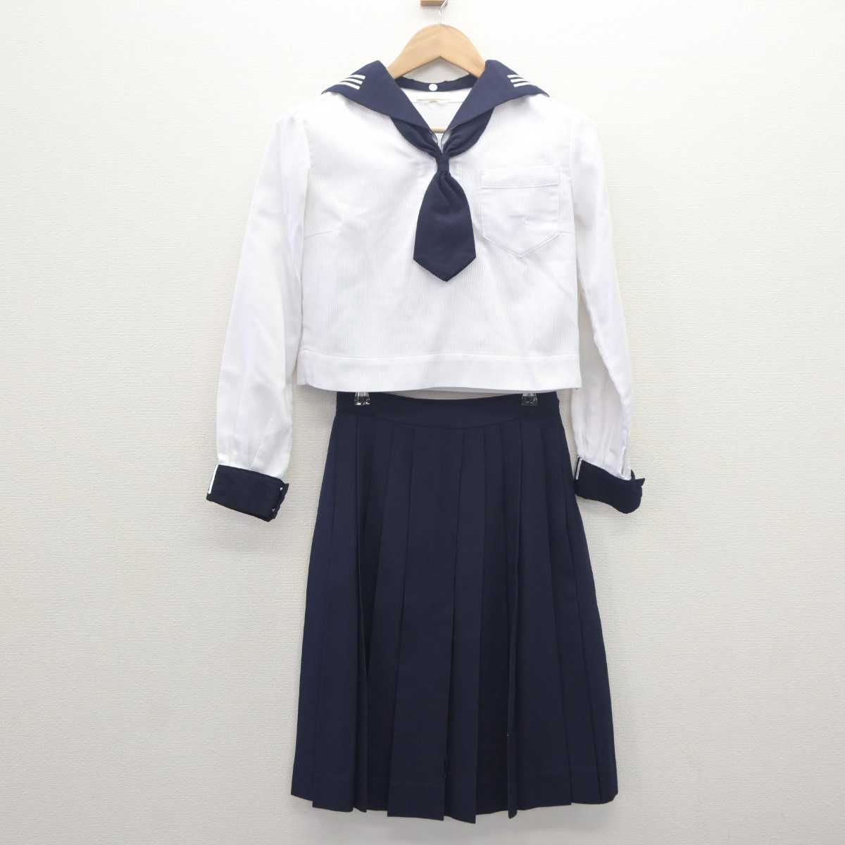 【中古】東京都 川村高等学校 女子制服 3点 (セーラー服・セーラー服・スカート) sf062504