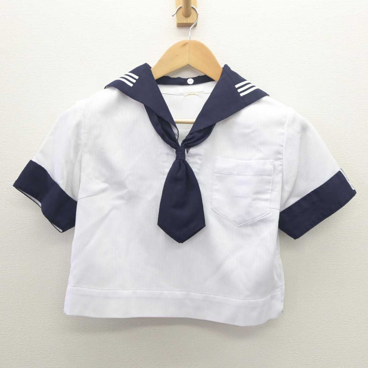 【中古】東京都 川村高等学校 女子制服 3点 (セーラー服・セーラー服・スカート) sf062504