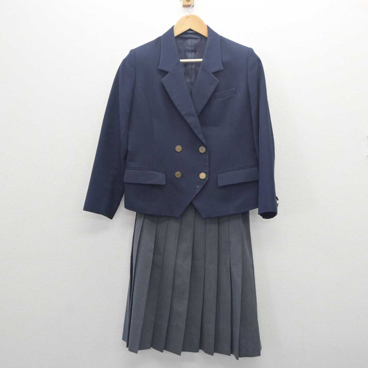 【中古】兵庫県 舞子中学校 女子制服 4点 (ブレザー・ベスト・スカート) sf062513