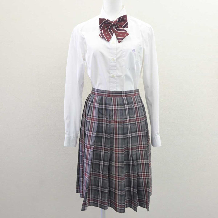 【中古】東京都 堀越高等学校 女子制服 4点 (ブレザー・シャツ・スカート) sf062523