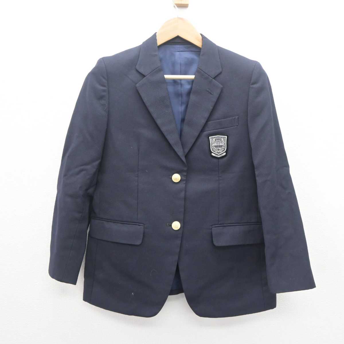 【中古】京都府 園部高等学校 女子制服 4点 (ブレザー・スカート) sf062535