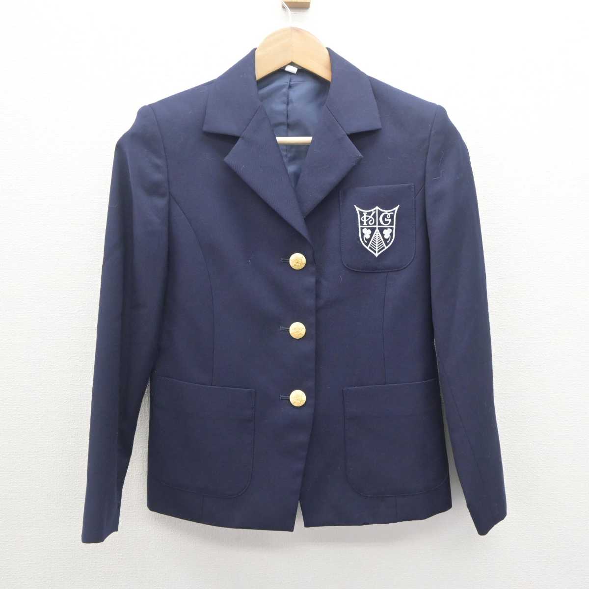 【中古】兵庫県 甲南女子大学 女子制服 2点 (ブレザー・スカート) sf062536