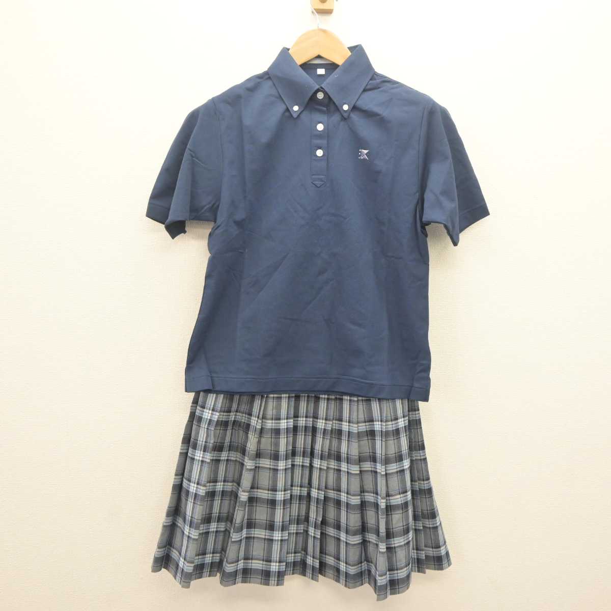 【中古】東京都 江北高等学校 女子制服 2点 (シャツ・スカート) sf062561