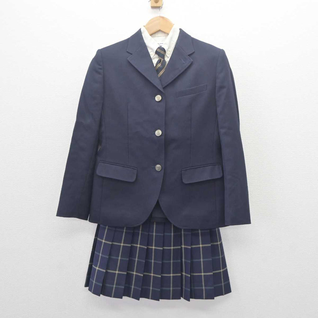 【中古】鹿児島県 鳳凰高等学校 女子制服 4点 (ブレザー・シャツ・スカート) sf062572