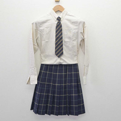 【中古】鹿児島県 鳳凰高等学校  女子制服 4点 (ブレザー・シャツ・スカート) sf062572