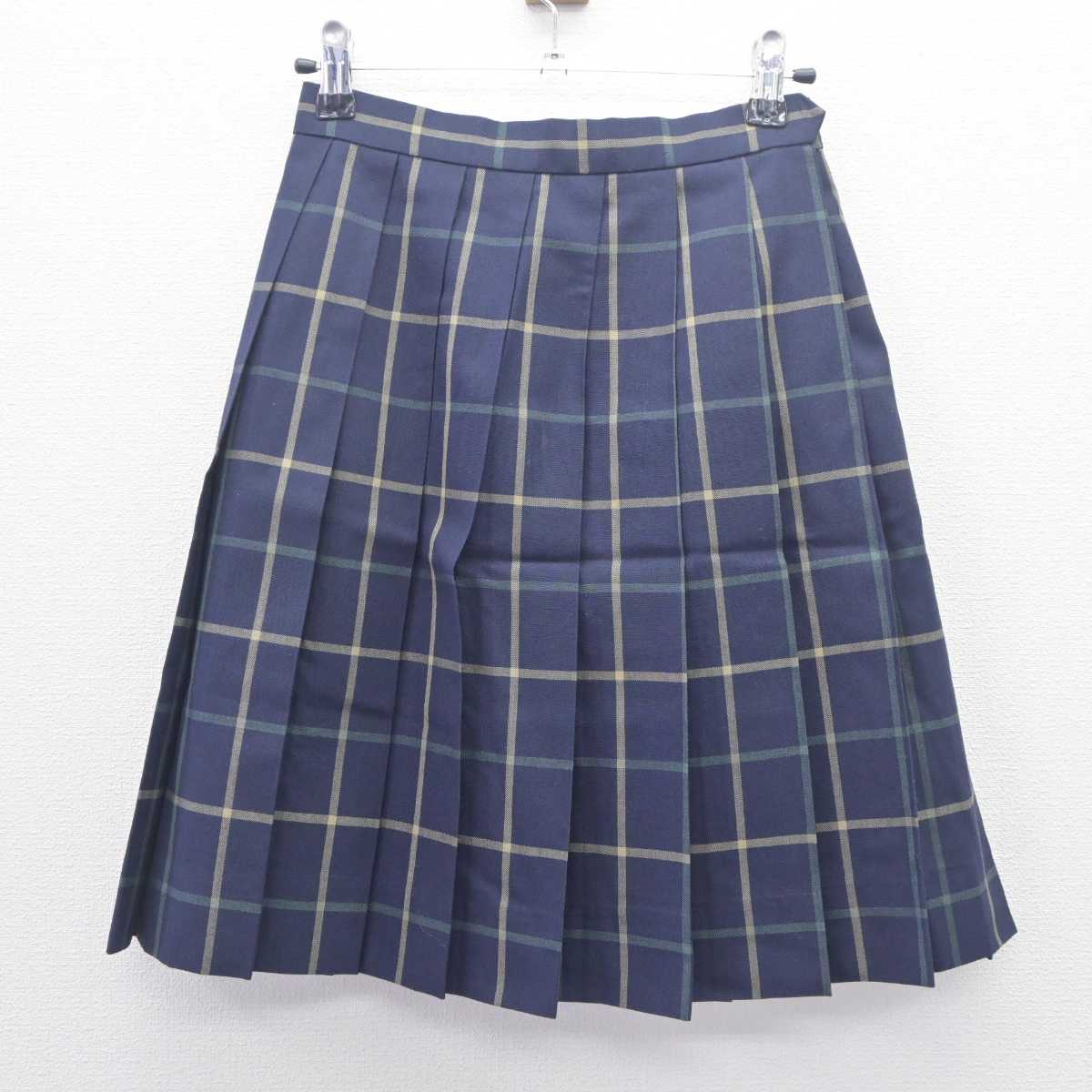 【中古】鹿児島県 鳳凰高等学校  女子制服 3点 (ニットベスト・シャツ・スカート) sf062573