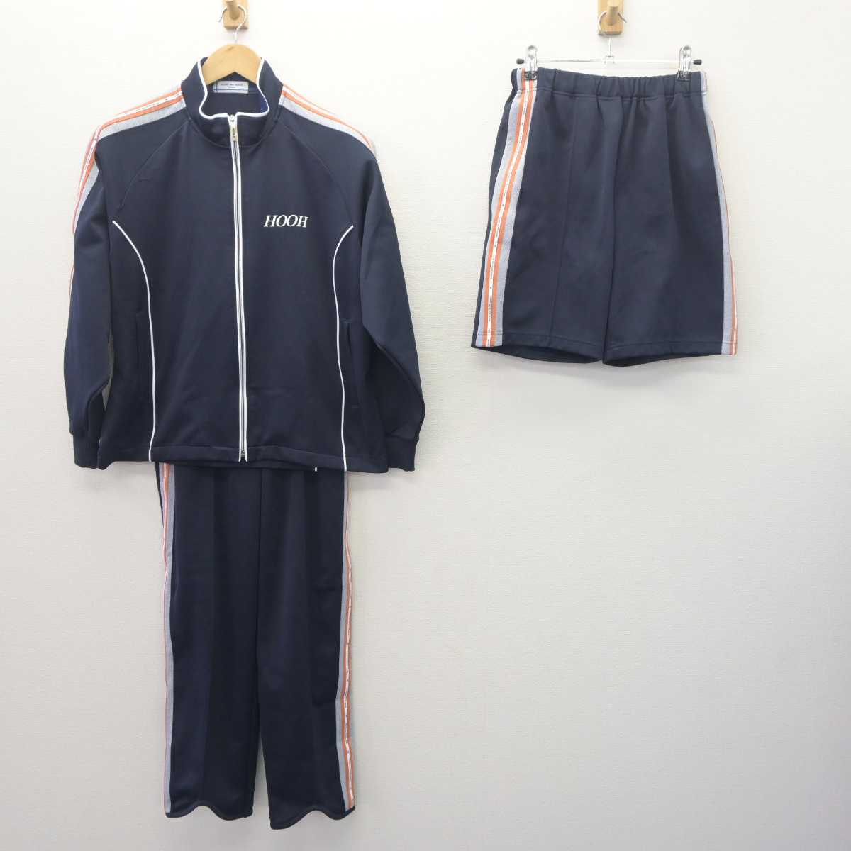 【中古】鹿児島県 鳳凰高等学校  女子制服 3点 (ジャージ 上・体操服 下・ジャージ 下) sf062575