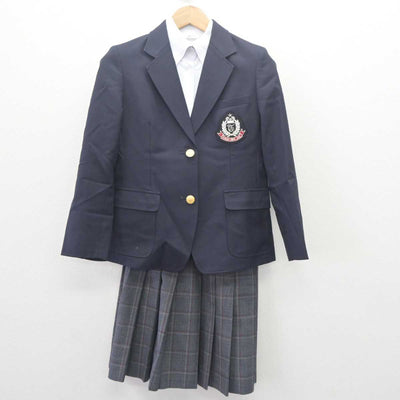 【中古】静岡県 東海大附属静岡翔洋高等学校中等部 女子制服 3点 (ブレザー・シャツ・スカート) sf062585