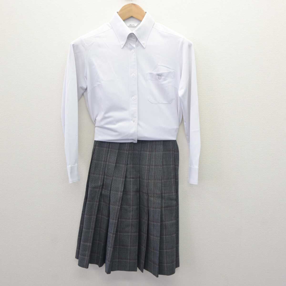 【中古】静岡県 東海大附属静岡翔洋高等学校中等部 女子制服 3点 (ブレザー・シャツ・スカート) sf062585