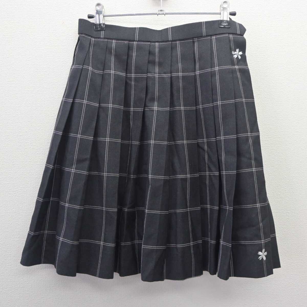 【中古】鹿児島県 明桜館高等学校 女子制服 4点 (ブレザー・シャツ・スカート) sf062603