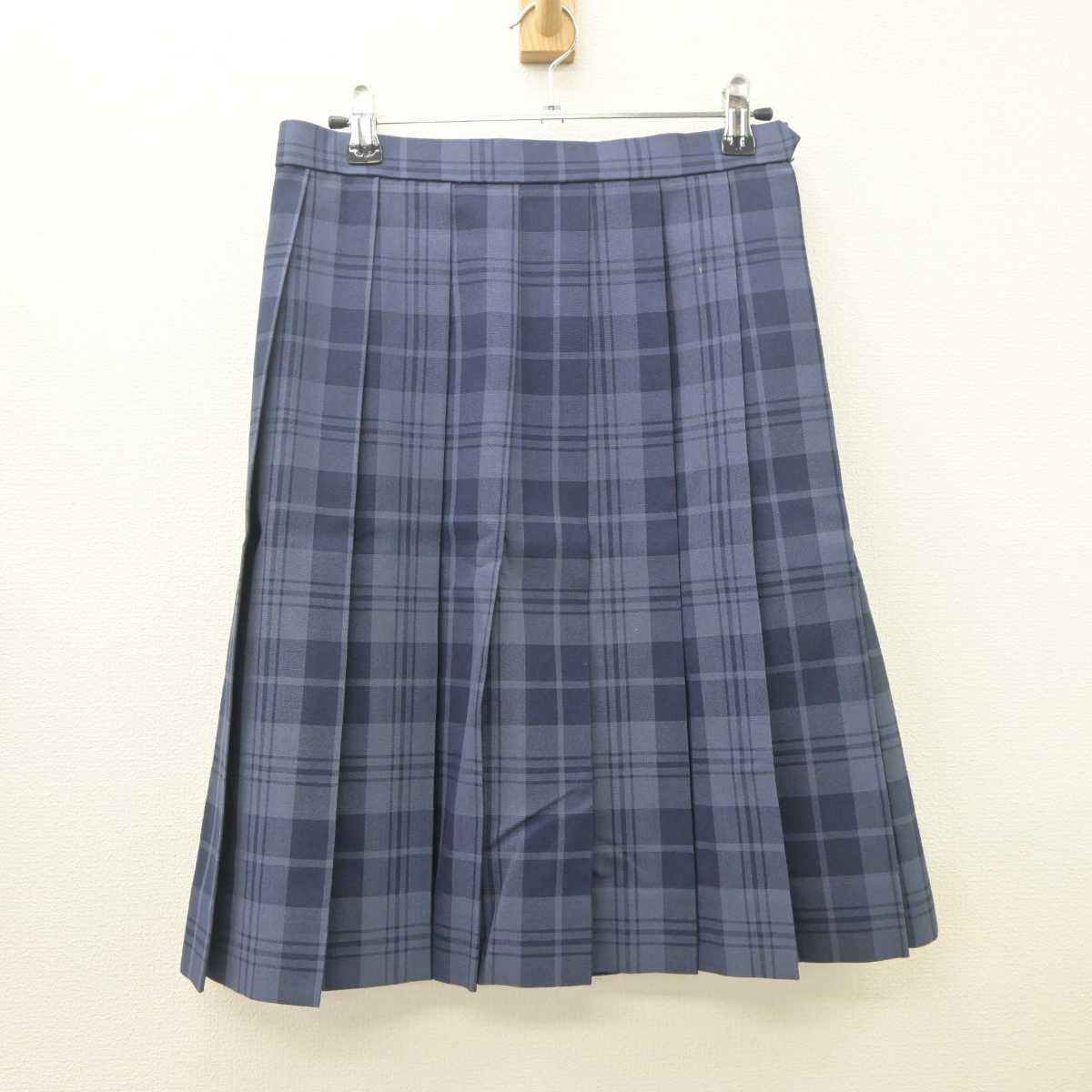 【中古】栃木県 白鴎大学足利高等学校 女子制服 2点 (ベスト・スカート) sf062621