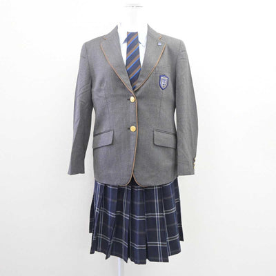 【中古】東京都 品川翔英高等学校 女子制服 5点 (ブレザー・シャツ・スカート) sf062643