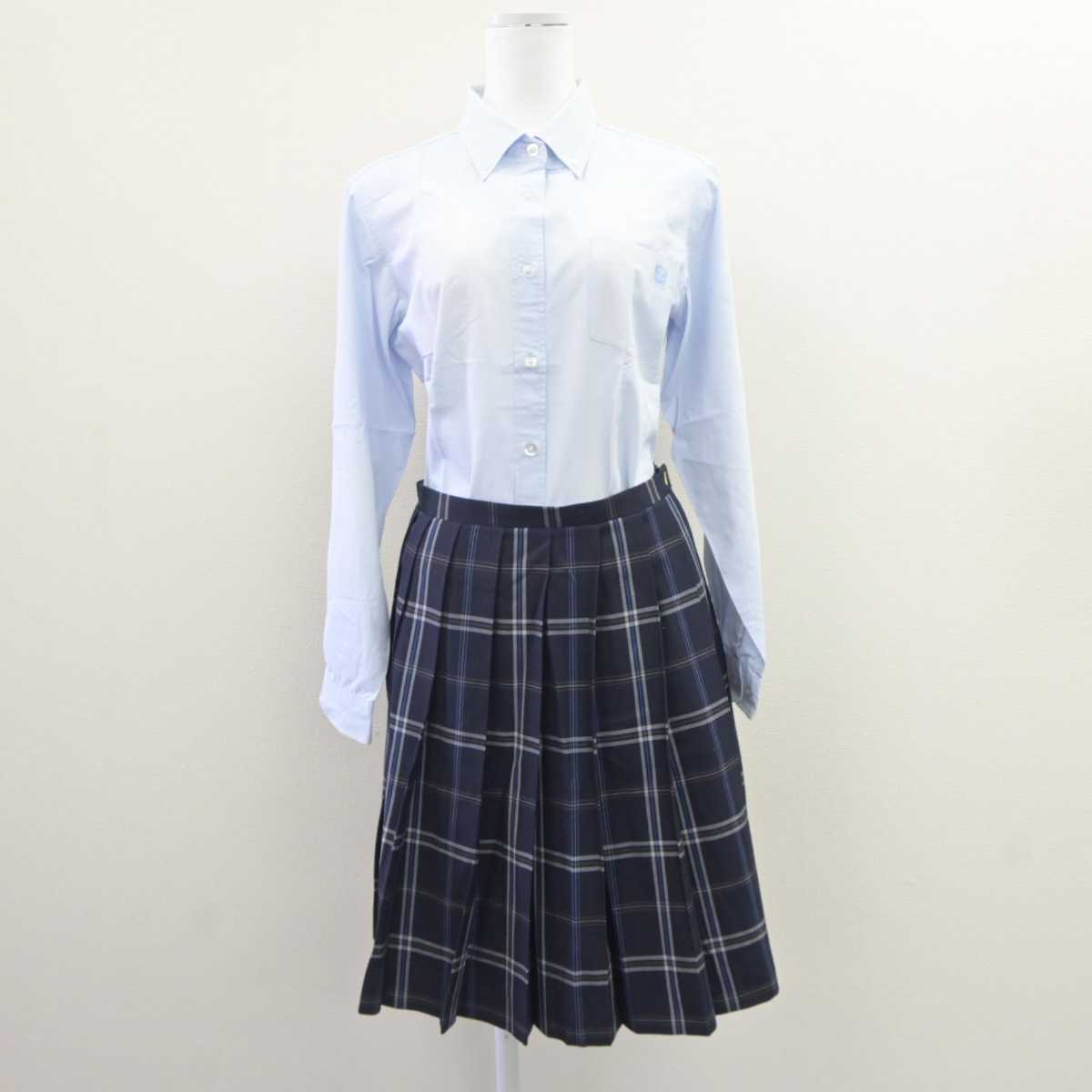 【中古】東京都 品川翔英高等学校 女子制服 5点 (ブレザー・シャツ・スカート) sf062643