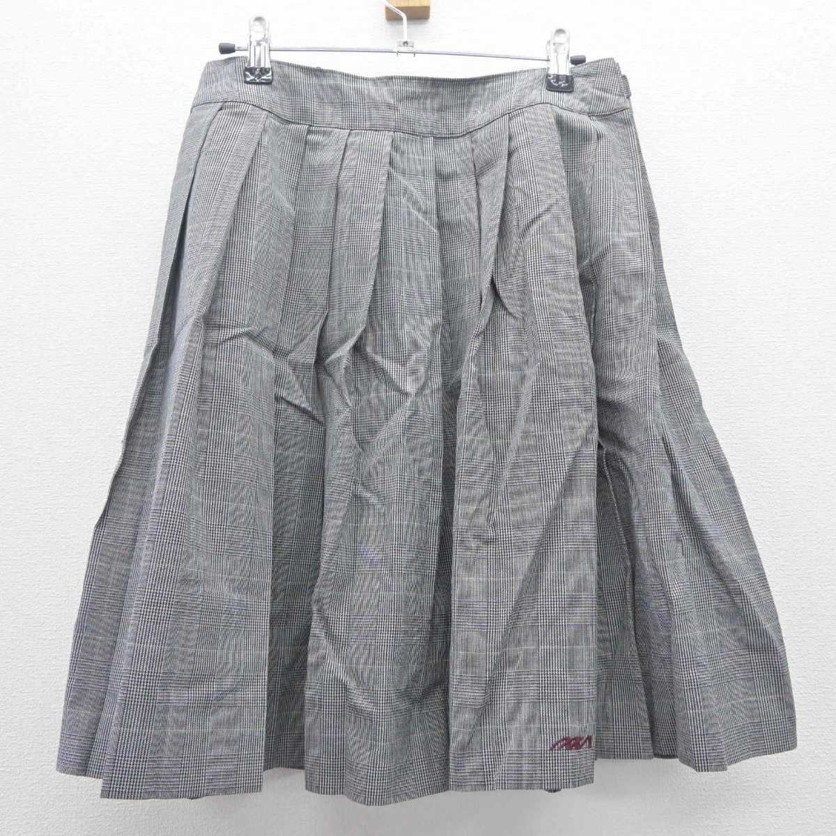 【中古】兵庫県 西宮南高等学校 女子制服 2点 (ニットベスト・スカート) sf062648