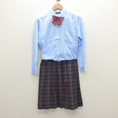 【中古】神奈川県 横浜商科大学高等学校 女子制服 5点 (ブレザー・ニット・シャツ・スカート) sf062656