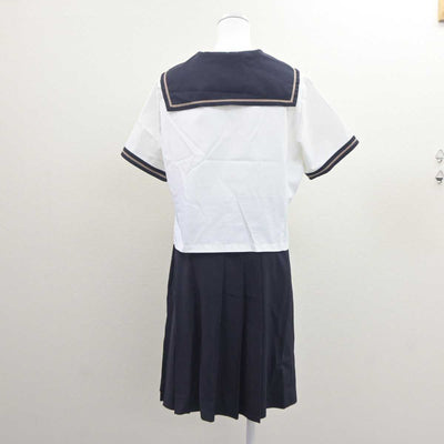 【中古】岡山県 岡山南高等学校 女子制服 3点 (セーラー服・セーラー服・スカート) sf062677