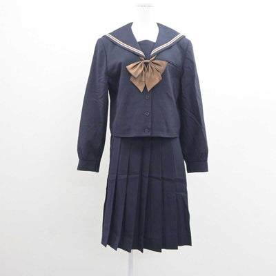 【中古】岡山県 岡山南高等学校 女子制服 3点 (ブレザー・セーラー服・スカート) sf062678