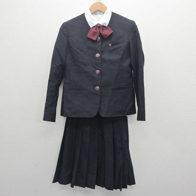 【中古】佐賀県 早稲田佐賀高等学校 女子制服 6点 (ブレザー・ベスト・シャツ・スカート) sf062706