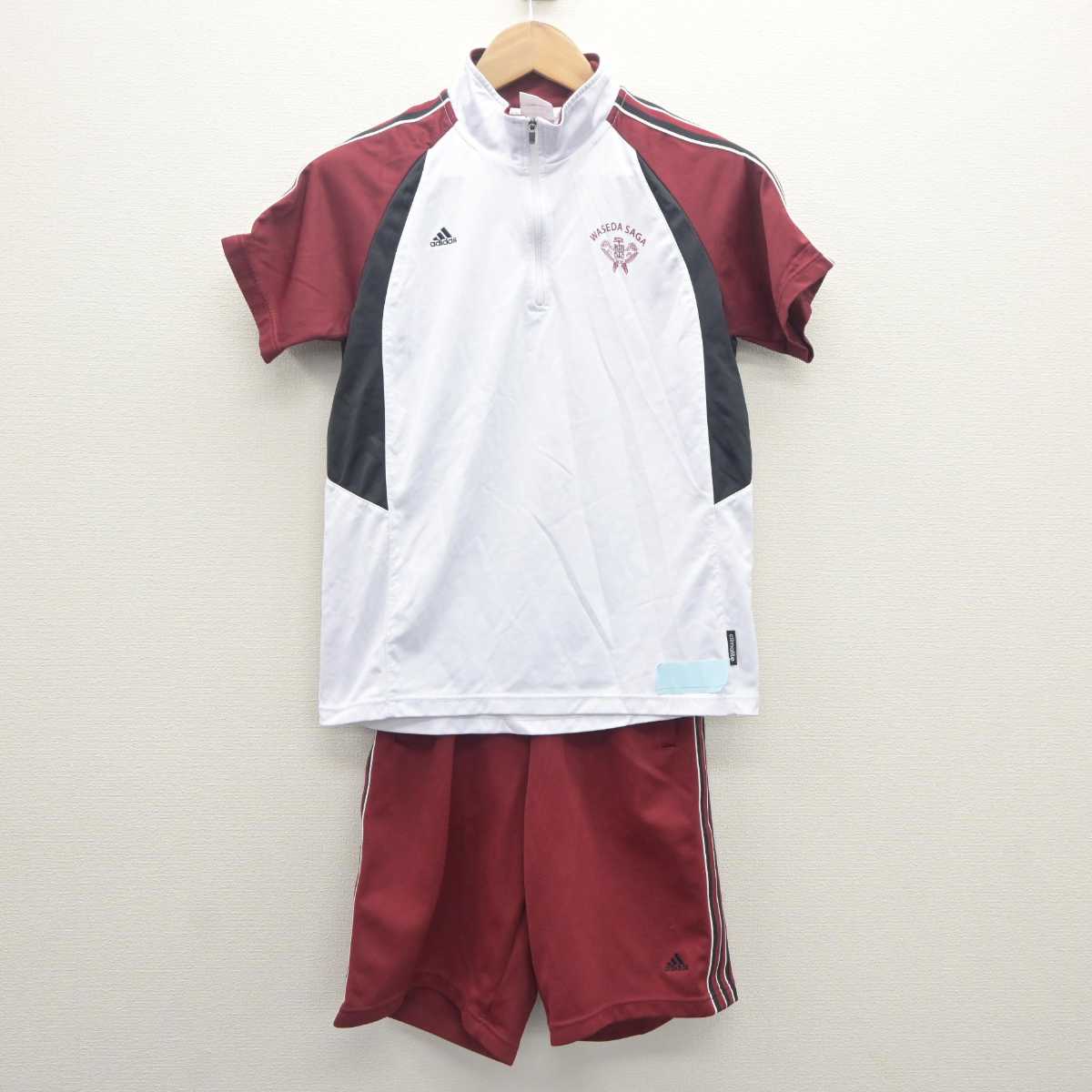 【中古】佐賀県 早稲田佐賀高等学校 女子制服 2点 (体操服 上・体操服 下) sf062712