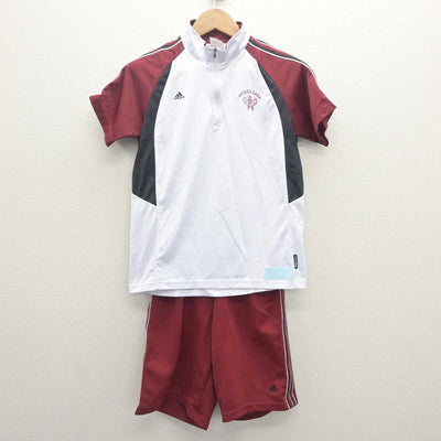 【中古】佐賀県 早稲田佐賀高等学校 女子制服 2点 (体操服 上・体操服 下) sf062712